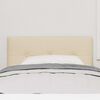 vidaXL T&ecirc;te de lit avec t&ecirc;te de lit Cr&egrave;me 90 cm Cuir synth&eacute;tique
