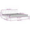 vidaXL Lit avec matelas Hanko cr&egrave;me 200x200 cm tissu