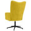 vidaXL Chaise de relaxation Jaune moutarde Velours