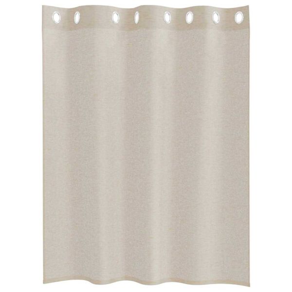vidaXL Rideau en Voile 2 pcs Couleur sable 140 x 140 cm Polyester