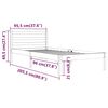vidaXL Cadre de lit sans matelas bois de pin massif 90x200 cm