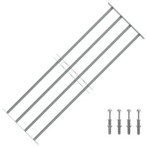 vidaXL Grille réglable de sécurité de fenêtres et 4 barres 1000-1500mm