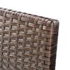 vidaXL Salon de jardin 3 pcs avec coussins r&eacute;sine tress&eacute;e marron