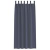 vidaXL Rideaux occultants avec anneaux 2 pcs Anthracite 260 x 140 cm