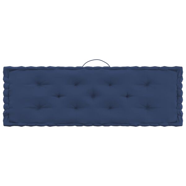vidaXL Coussins de plancher de palette lot de 6 Bleu marine clair