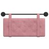 vidaXL T&ecirc;te de lit suspendue Montage mural Rose 90 x 55 x 5 cm Velours