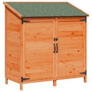 vidaXL Abri de jardin avec toit Marron 106,5 x 56 x 113,5 cm