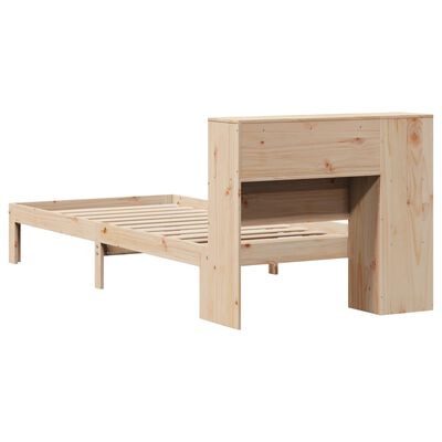 vidaXL Lit bibliothèque sans matelas 90x200 cm bois de pin massif