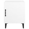 vidaXL Table de chevet Blanc Bois d'ing&eacute;nierie