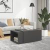 vidaXL Tables basses gigognes 3 pcs gris 60x60x38 cm bois d'ing&eacute;nierie