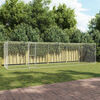 vidaXL Cage pour chien Argent&eacute; 800 x 200 x 200 cm Acier galvanis&eacute;