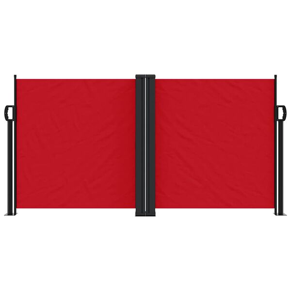 vidaXL Auvent lat&eacute;ral r&eacute;tractable rouge 120x1000 cm