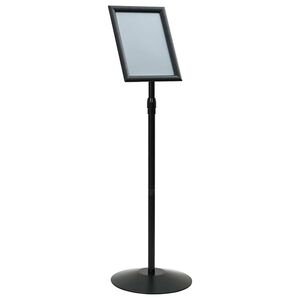 vidaXL Stand de Poster sur Pied Argent&eacute; a3 PVC et Acier