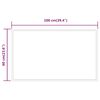vidaXL Miroir de salle de bain &agrave; LED 100x60 cm