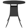 vidaXL Table de jardin Noir 70x70x73 cm R&eacute;sine tress&eacute;e