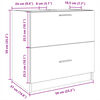 vidaXL Meuble d'&eacute;vier sonoma gris 59x37x59 cm bois d'ing&eacute;nierie