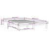 vidaXL Cadre de lit sans matelas noir 160x200 cm bois massif