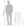 vidaXL Chaises à manger coussins 2 pcs marron bois massif caoutchouc