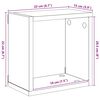 vidaXL &Eacute;tag&egrave;res cube murales 6 pcs gris 22x15x22 cm