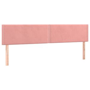 vidaXL T&ecirc;tes de lit Rose 200x5x78/88 cm Velours
