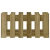 vidaXL Jardini&egrave;re avec design de cl&ocirc;ture 60x30x30 cm pin impr&eacute;gn&eacute;