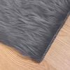vidaXL Tapis en fausse Tafalla Anthracite 240 x 240 cm Polyester