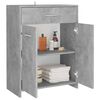 vidaXL Armoire de salle de bain gris béton 60x33x80 cm bois ingénierie
