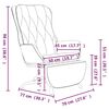 vidaXL Chaise de relaxation avec repose-pied Cappuccino Similicuir