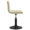 vidaXL Chaises &agrave; manger pivotantes lot de 4 Cr&egrave;me Velours