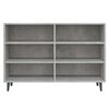 vidaXL Buffet gris b&eacute;ton 103,5x35x70 cm bois d'ing&eacute;nierie