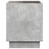 vidaXL Table basse avec LED infini gris b&eacute;ton 40x40x50 cm