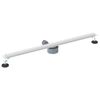 vidaXL &Eacute;vacuation de douche &agrave; 360&deg; avec mod&egrave;le slim Argent&eacute; 90 cm