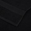 vidaXL Serviettes d'invit&eacute; FROGN 10 pcs noir 30x50 cm 360 g/m&sup2;