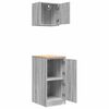 vidaXL Armoires de garage 2 pcs sonoma gris bois d'ing&eacute;nierie