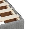 vidaXL Sommier &agrave; lattes de lit avec matelas Gris clair 90x200 cm Tissu