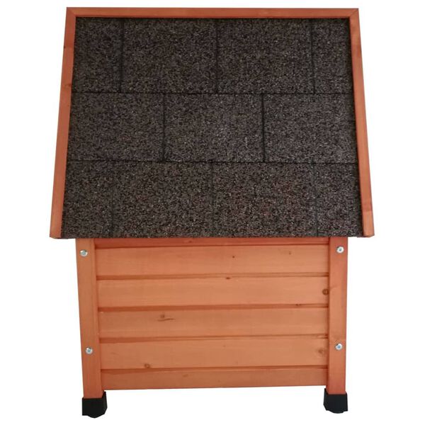 @Pet Maison pour chat d'ext&eacute;rieur XL 68,5x54x51,5 cm bois marron