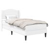 vidaXL Cadre de lit avec t&ecirc;te de lit Blanc 90 x 190 cm Simili cuir