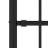 vidaXL Cl&ocirc;ture de jardin avec dessus en forme de lance, noire, 240 x 75 cm, acier thermolaqu&eacute;