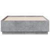 vidaXL Cadre de lit sans matelas gris b&eacute;ton 140x190 cm