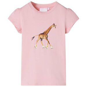 vidaXL T-shirt pour enfants rose clair 104
