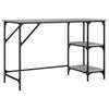 vidaXL Bureau sonoma gris 120x50x75 cm m&eacute;tal et bois d'ing&eacute;nierie