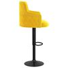 vidaXL Tabourets de bar lot de 2 jaune moutarde velours