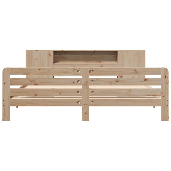 vidaXL Cadre de lit sans matelas 200x200 cm bois massif de pin