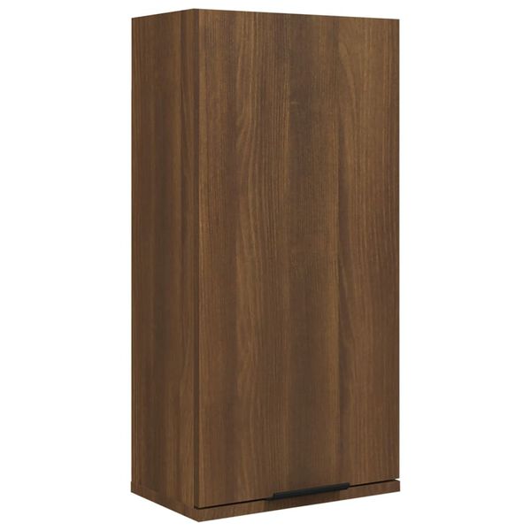 vidaXL Armoire de salle de bain murale Ch&ecirc;ne marron 32x20x67 cm