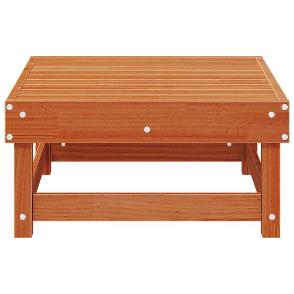 Repose-pieds de jardin Pin massif Brun Cir&eacute; 61 x 60,5 x 30 cm