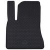 vidaXL Tapis de voiture 4 pcs Noir Caoutchouc