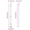 vidaXL Poteau de cl&ocirc;ture. 7 pcs Argent&eacute; Acier