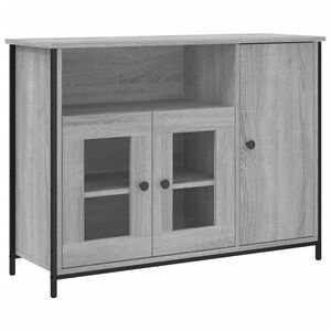 vidaXL Buffet sonoma gris 100x35x75 cm bois d'ing&eacute;nierie