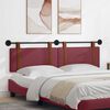 vidaXL T&ecirc;te de lit suspendue Uni Bordeaux 170 x 55 x 5 cm PU antique