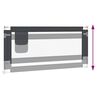 vidaXL Barri&egrave;re de s&eacute;curit&eacute; de lit d'enfant Gris fonc&eacute; 190x25 cm Tissu